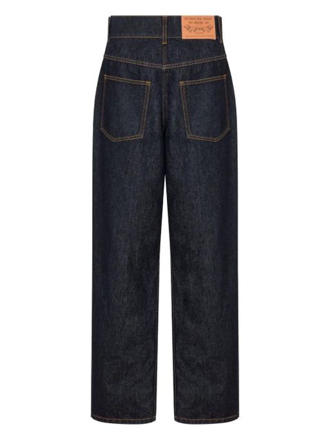 Moschino patch-pocket denim jeans - Blue