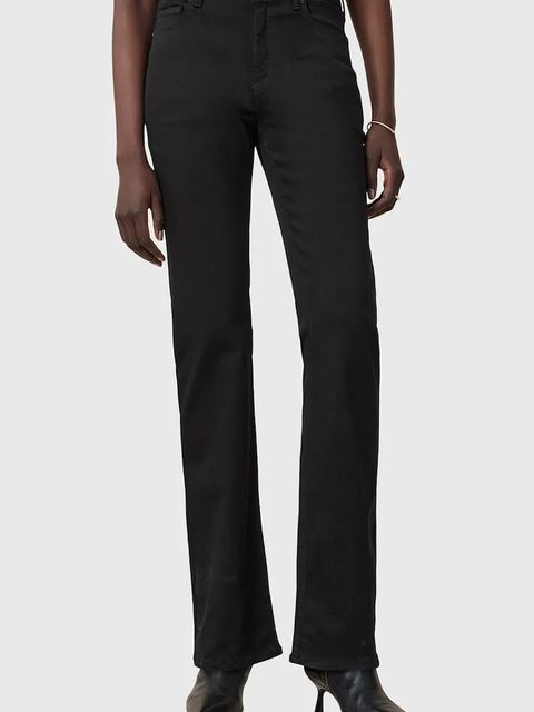 AllSaints jeansy HALDAN damskie high waist W009ED