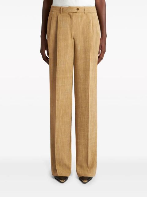 ETRO slub-effect tailored trousers - Neutrals
