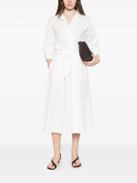 Weekend Max Mara belted midi shirt dress - White - zdjęcie produktu nr 2