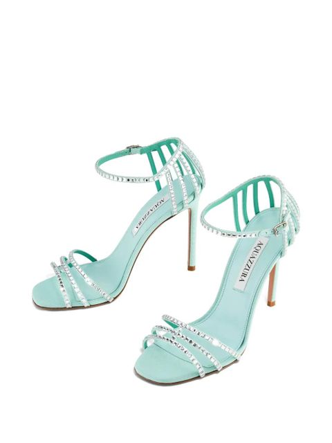 Aquazzura Sensation Crystal heeled sandals - Blue
