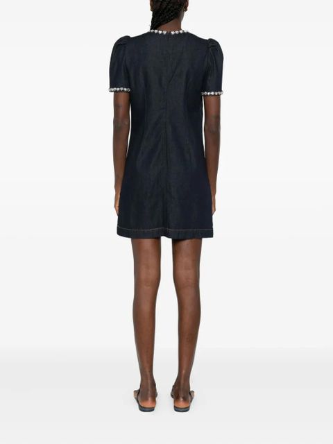 ZIMMERMANN embellished denim mini dress - Blue