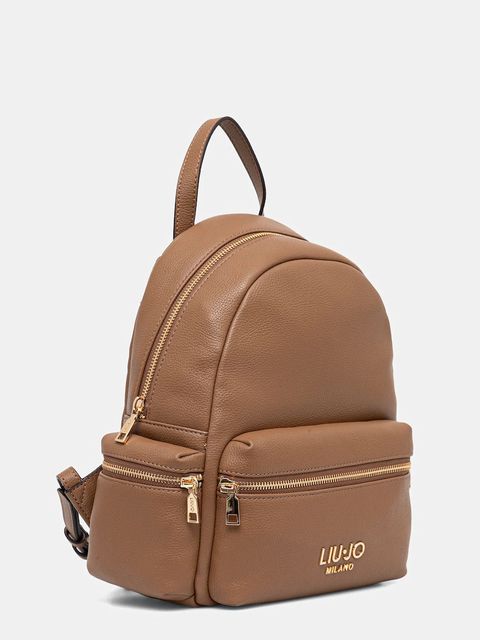 Liu Jo plecak damski kolor brązowy mały z aplikacją AF5136.E0058
