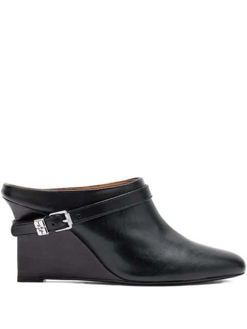 GANNI buckle wedge mules - Black - zdjęcie produktu nr 1