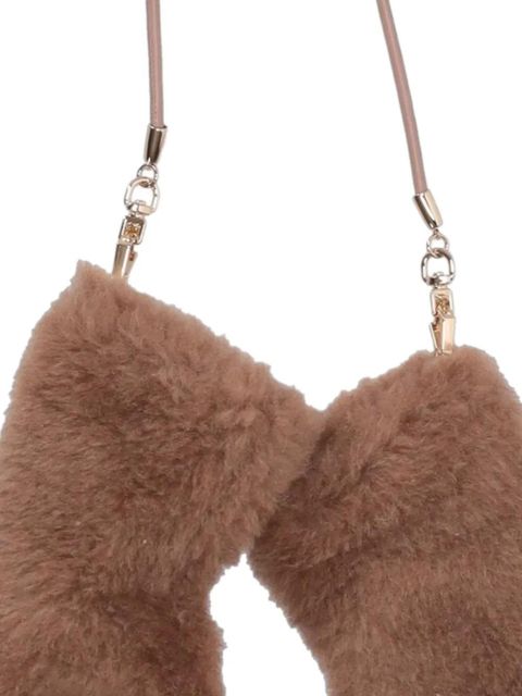 Max Mara fur-textured gloves - Brown - zdjęcie produktu nr 2