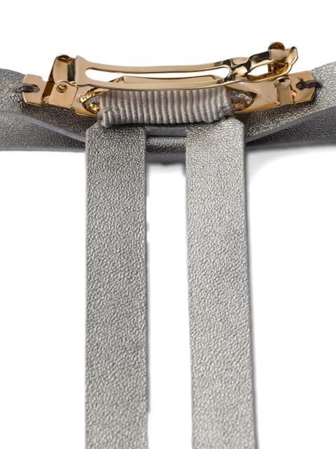 Prada logo hair clip - Grey - zdjęcie produktu nr 2