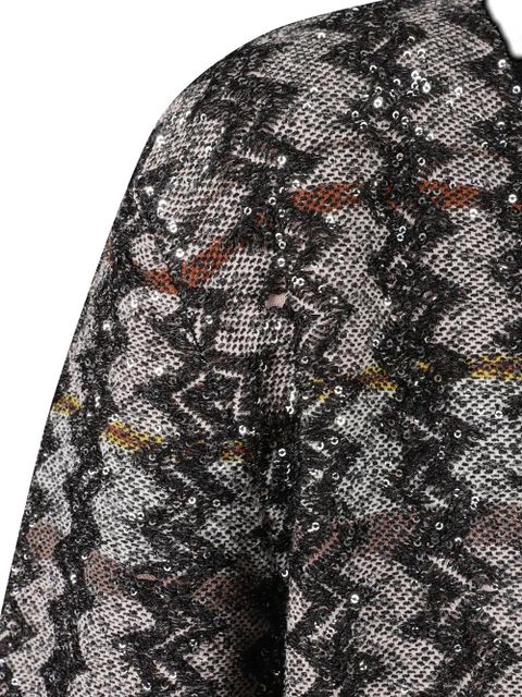 Missoni sequin-embellished cardigan - Brown