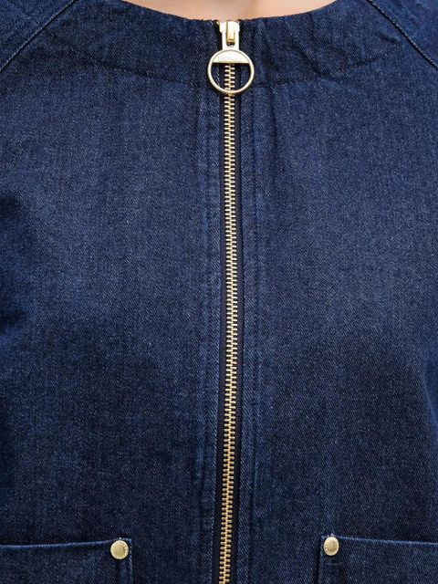 Barbour Saima zip-up denim jacket - Blue