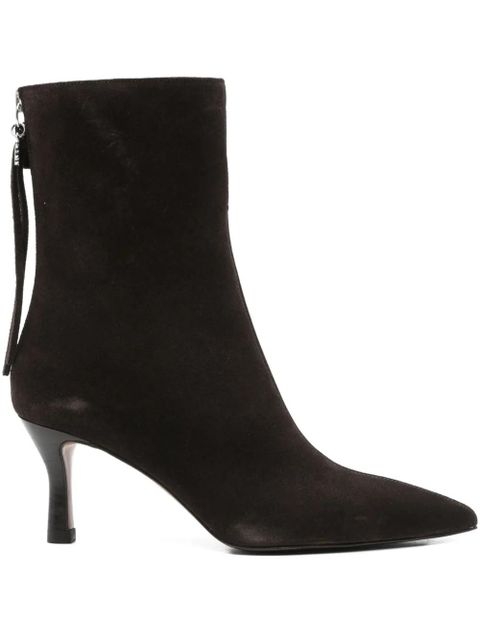 Maje 70mm pointed-toe zip-up boots - Brown - zdjęcie produktu nr 1