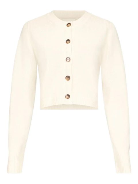 LouLou de Saison ribbed cashmere cardigan - White - zdjęcie produktu nr 1