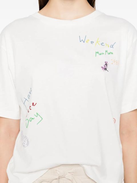 Weekend Max Mara embroidered T-shirt - White