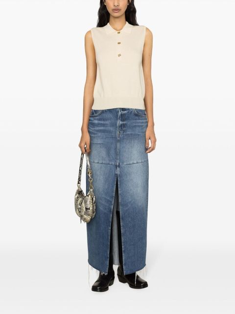 GANNI logo-buttons knitted vest - Neutrals - zdjęcie produktu nr 2