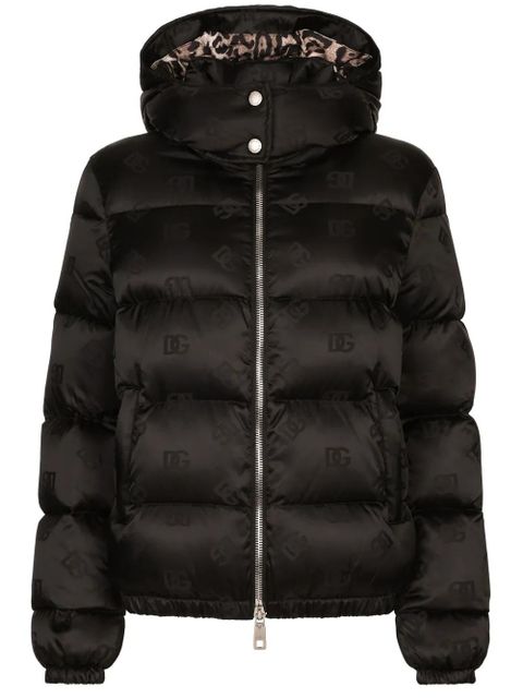 Dolce & Gabbana DNA monogram-jacquard puffer jacket - Black - zdjęcie produktu nr 1