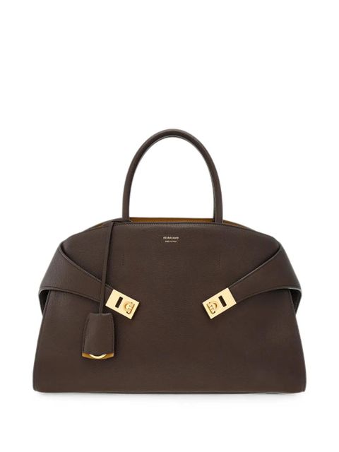 Ferragamo large Hug tote bag - Brown - zdjęcie produktu nr 1