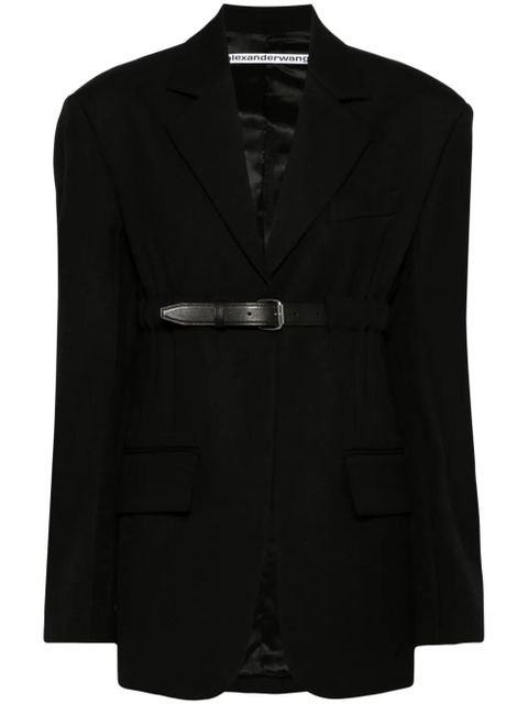 Alexander Wang belted wool blazer - Black - zdjęcie produktu nr 1