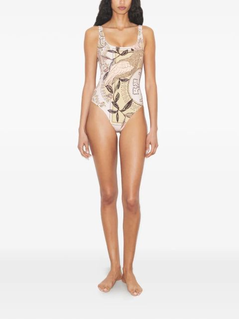 Tory Burch printed swimsuit - Neutrals