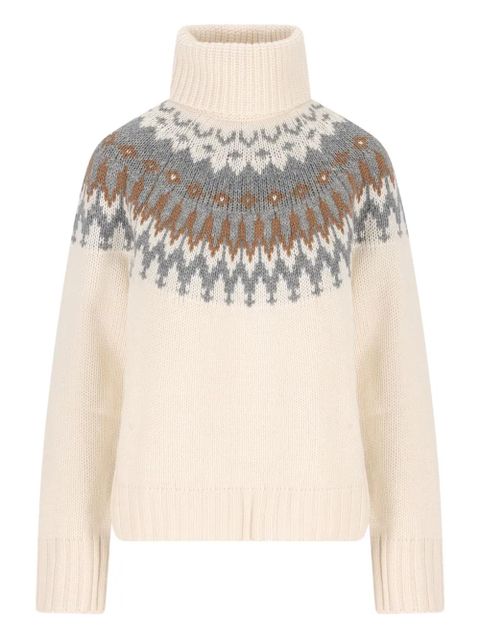 BOGNER patterned roll-neck sweater - Neutrals - zdjęcie produktu nr 1