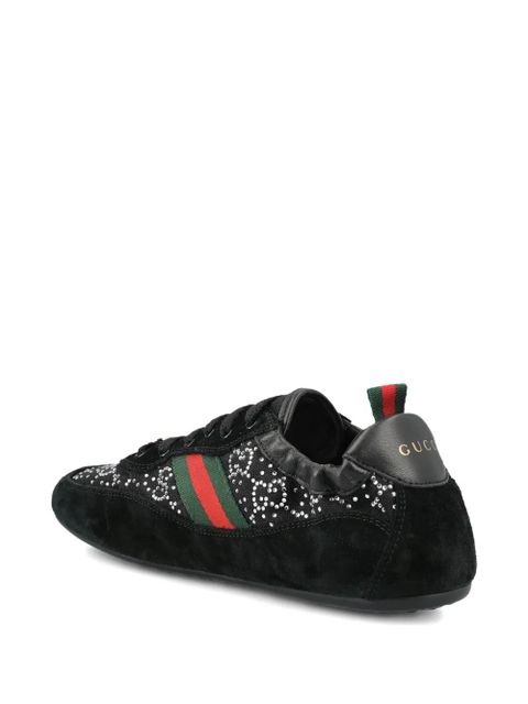 Gucci Shift GG crystal sneakers - Black