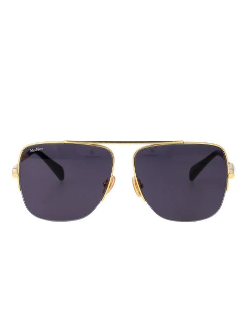 Max Mara Eyewear pilot-frame sunglasses - Gold - zdjęcie produktu nr 1