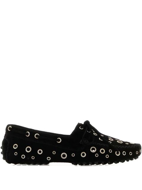 Gimaguas eyelet-embellished car loafers - Black - zdjęcie produktu nr 1