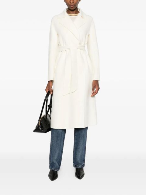 Max Mara belted coat - White