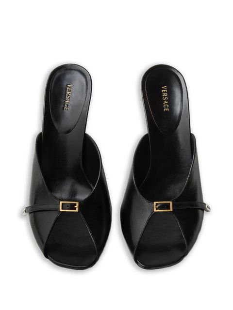 Versace Nyx leather mules 80 mm - Black