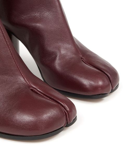 Maison Margiela Tabi 80mm leather ankle boots - Red