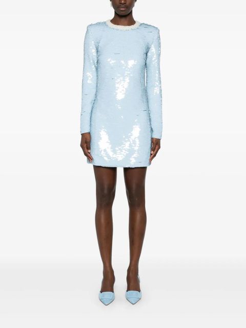 Self-Portrait sequin mini dress - Blue - zdjęcie produktu nr 2