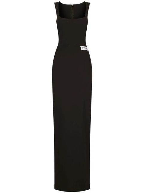 Dolce & Gabbana KIM DOLCE&GABBANA Milano-rib maxi dress - Black - zdjęcie produktu nr 1