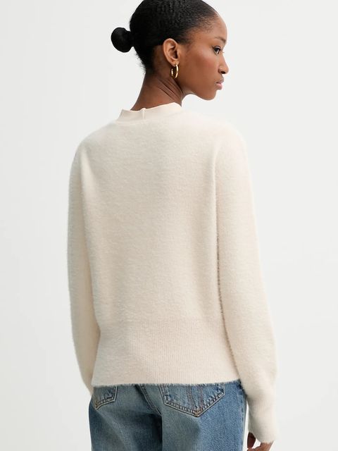 Blugirl Blumarine kardigan i top damski kolor beżowy lekki RF5235.MA39R