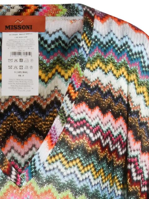 Missoni V-neck zigzag maxi dress - White