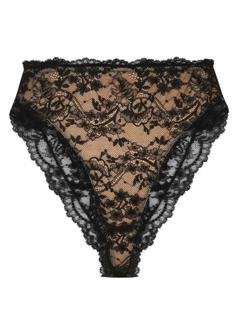Dolce & Gabbana floral-lace briefs - Black - zdjęcie produktu nr 1