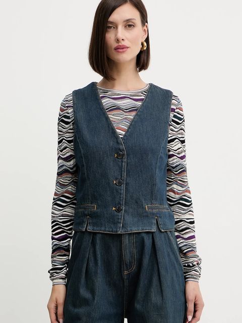Twinset kamizelka jeansowa - zdjęcie produktu nr 1