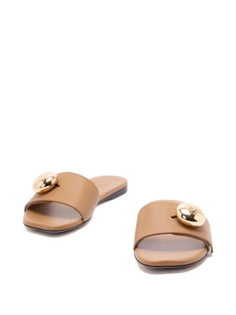 LOEWE Pebble leather sandals - Neutrals - zdjęcie produktu nr 2