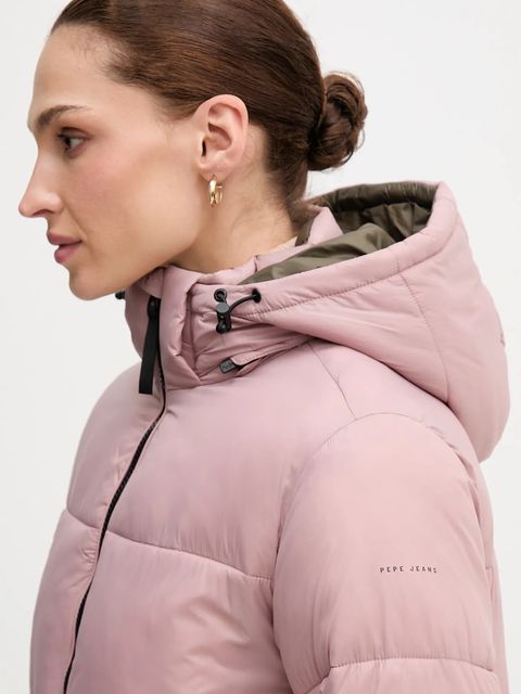 Pepe Jeans kurtka kolor różowy zimowa PL4024339