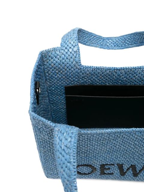 LOEWE medium Loewe Font tote bag - Blue