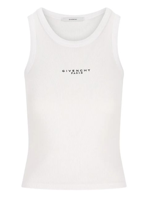 Givenchy logo ribbed tank top - White - zdjęcie produktu nr 1