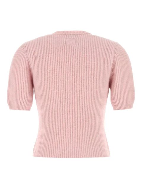 Magda Butrym ribbed short-sleeve sweater - Pink - zdjęcie produktu nr 2