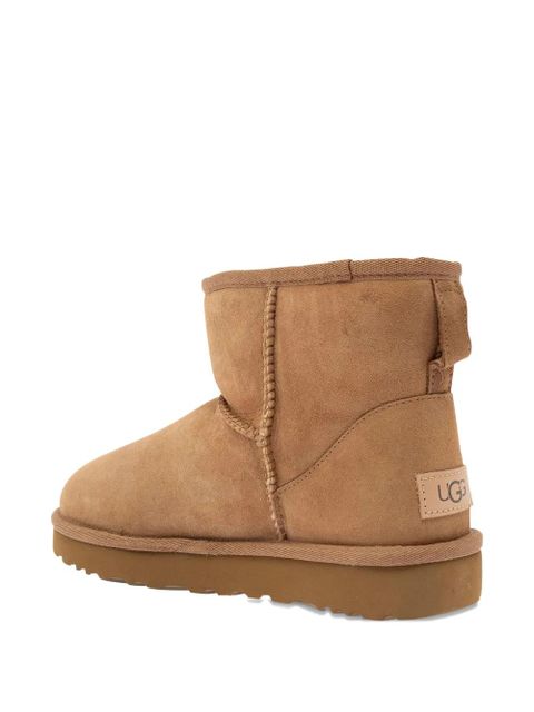 UGG logo-patch ankle boots - Brown