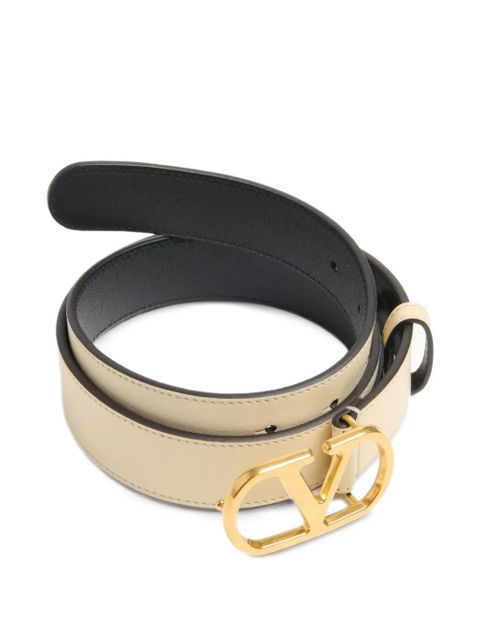Valentino Garavani 30mm VLogo Signature belt - Neutrals