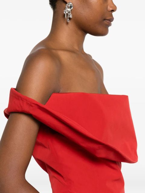 Magda Butrym off-shoulder asymmetric top - Red