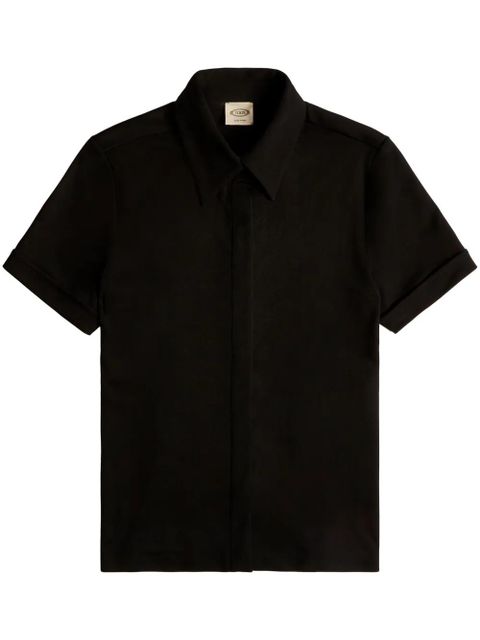 Tod's turn-up cuff polo top - Black - zdjęcie produktu nr 1