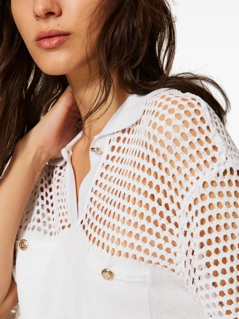 TWINSET crew-neck polo shirt - White