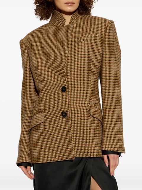 The Attico houndstooth blazer - Brown