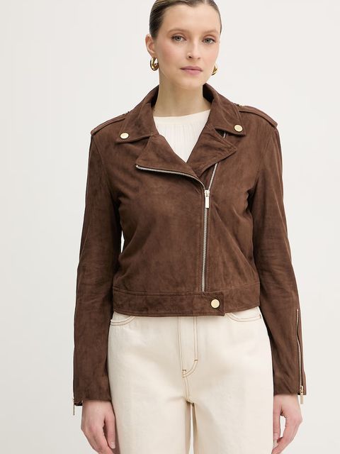 Armani Exchange ramoneska damska zamszowa - zdjęcie produktu nr 1