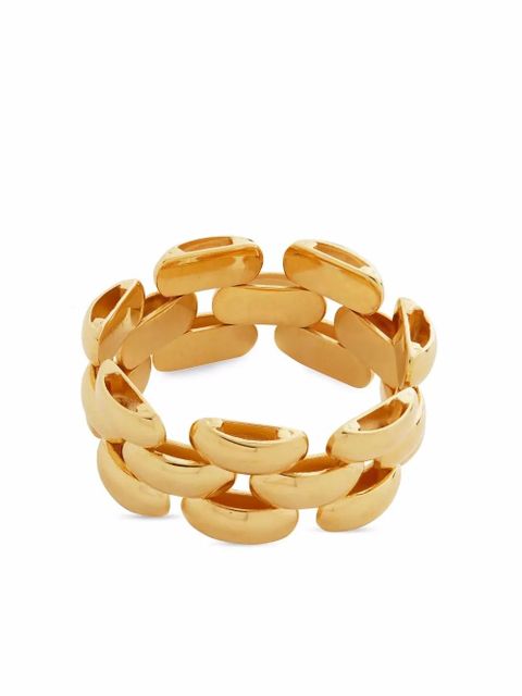 Monica Vinader Heirloom woven chain ring - Gold - zdjęcie produktu nr 1