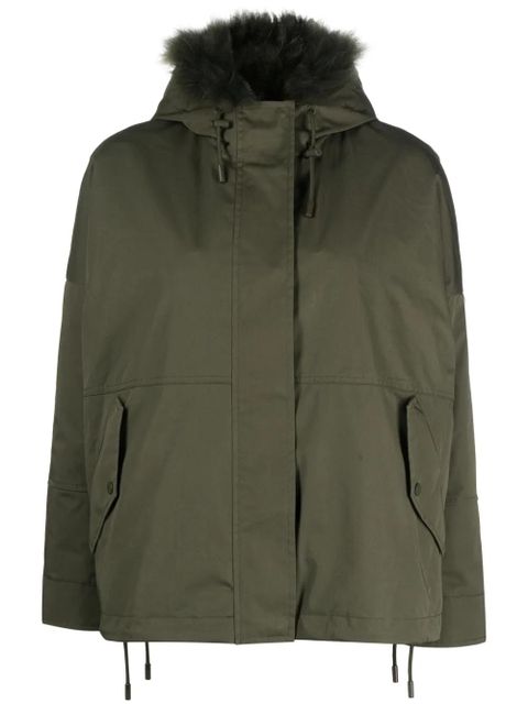 Yves Salomon reversible hooded cropped parka - Green - zdjęcie produktu nr 1