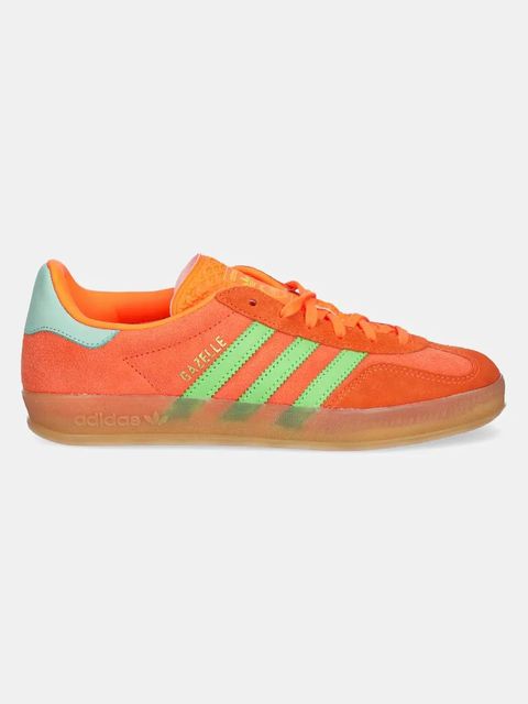 adidas Originals sneakersy nubukowe Gazelle Indoor W damskie kolor pomarańczowy JQ0193