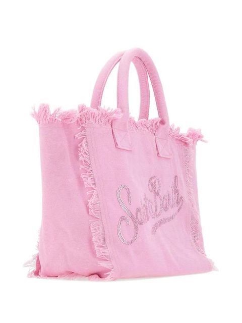 MC2 Saint Barth Vanity rhinestone-embellished fringed tote bag - Pink
