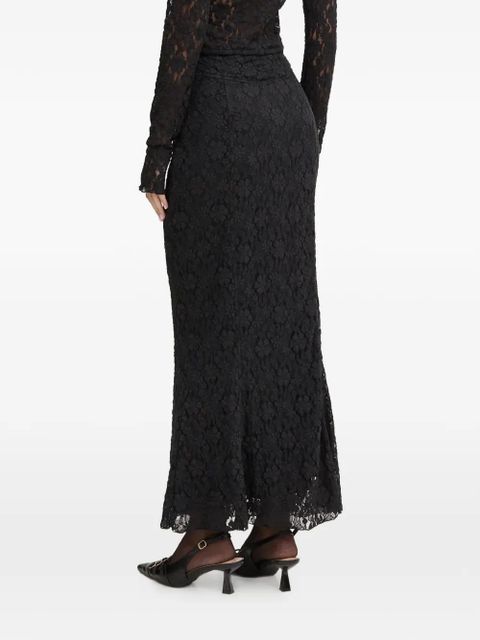 ROTATE BIRGER CHRISTENSEN lace maxi skirt - Black - zdjęcie produktu nr 2